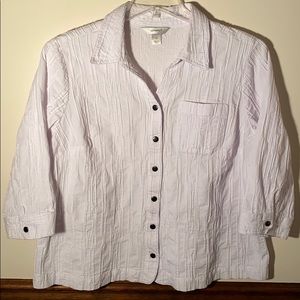 CJ Banks White Shirt-Jacket